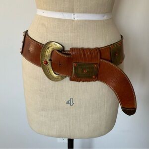 Avignon Spain Wide Leather Belt